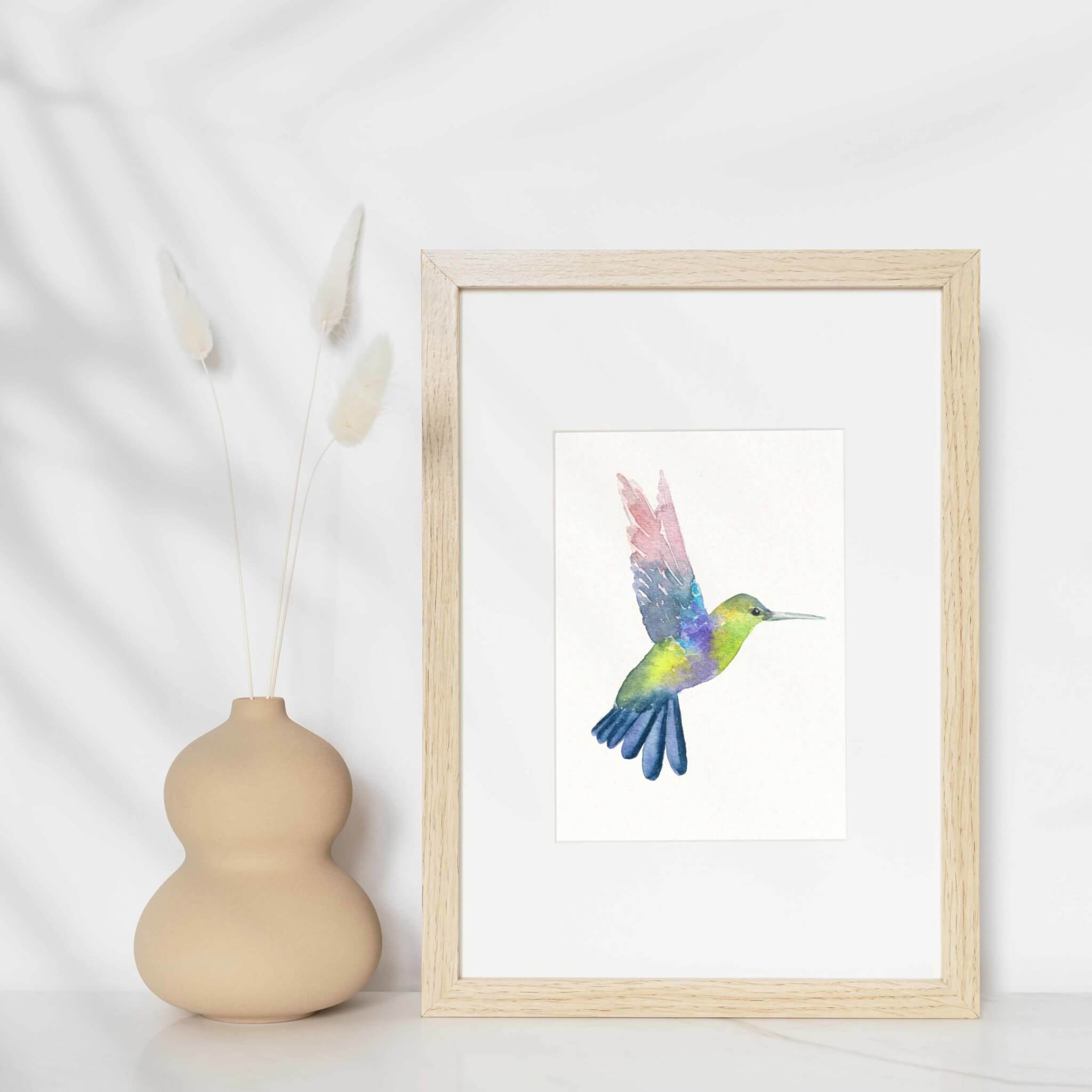 Affiche Oiseau Colibri