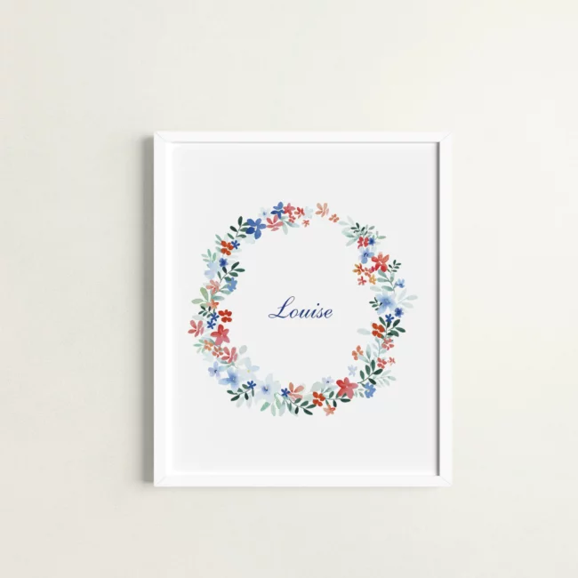 Affiche Louise - Prénom à personnaliser