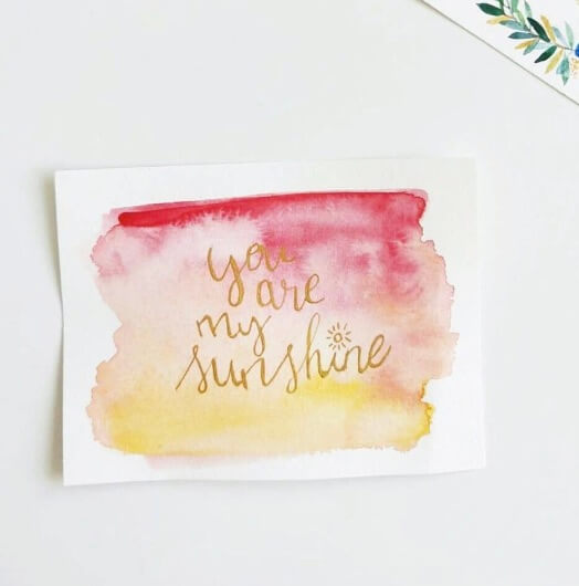 bonjour couleurs - Peindre une affirmation positive à l'aquarelle pour booster sa confiance en soi, et sa créativité