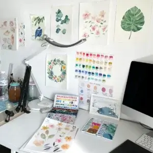 Aquarelle bureau