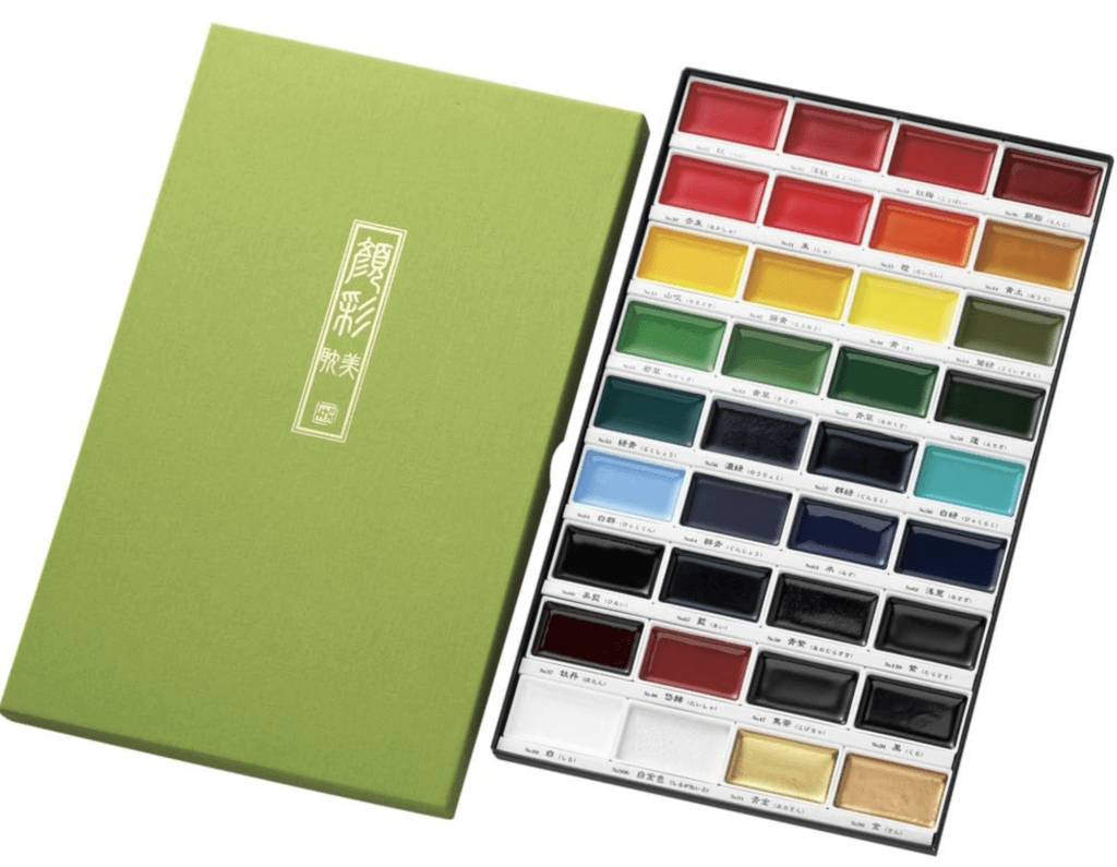 Palette Kuretake aquarelle idées cadeaux artiste bonjour couleurs