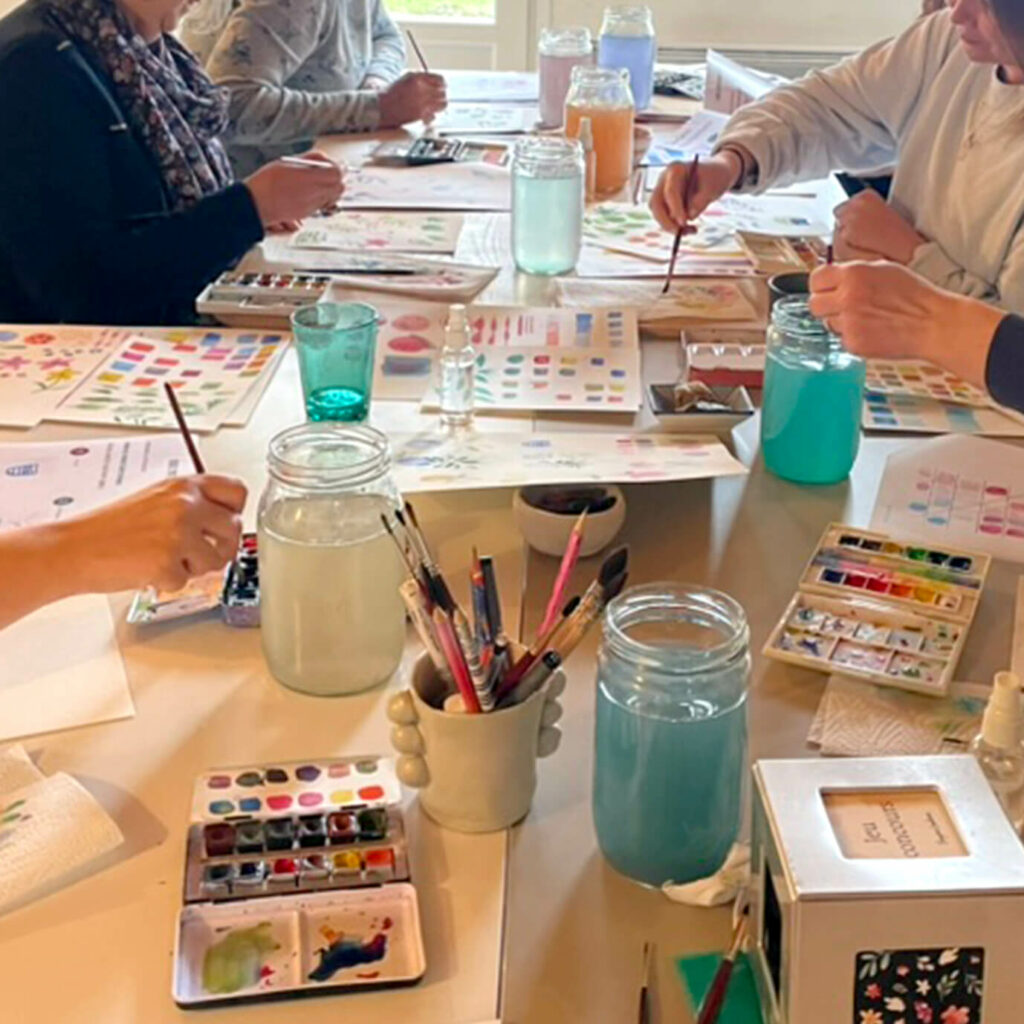 Atelier aquarelle bonjour couleurs initiation