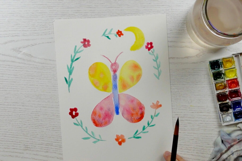 Blog cours enfant - papillon - Etape 4