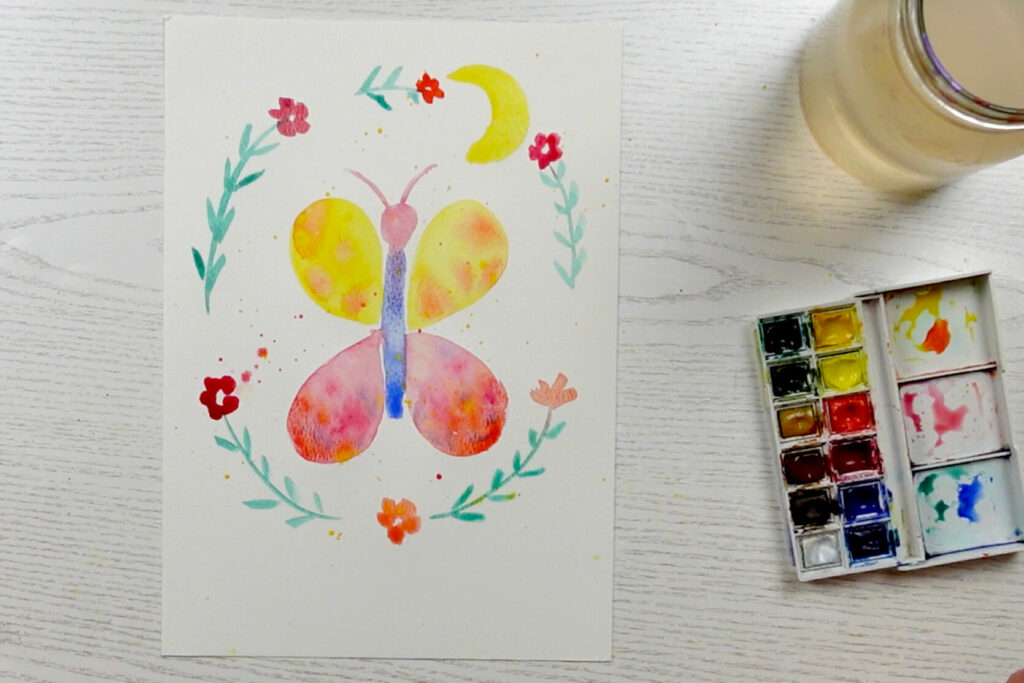 Blog cours enfant - papillon - Etape 5